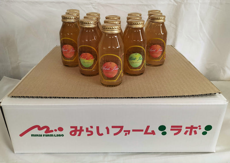 国産りんご果汁100%【180㎖】全5品種・15本セット